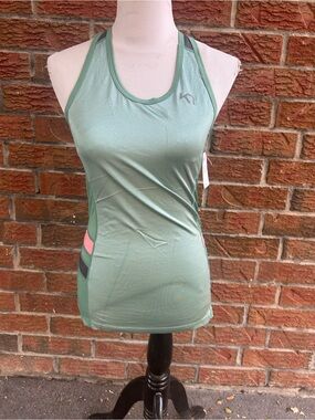 Kari Traa mathea TOP tank top- green NWT size medium